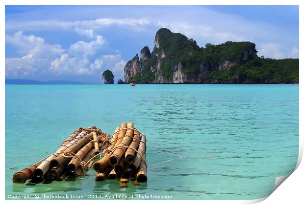 The beach Koh Pi PI, Thailand Print by PhotoStock Israel