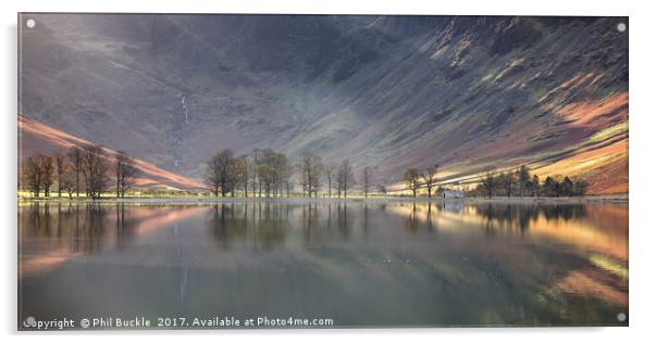 Buttermere Beams Acrylic by Phil Buckle