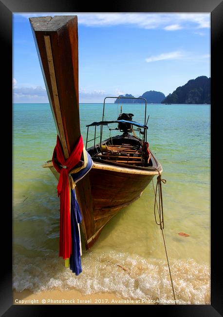 The beach Koh Pi PI, Thailand Framed Print by PhotoStock Israel