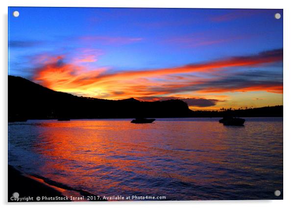 Sun set at Koh Samui, Thailand Acrylic by PhotoStock Israel