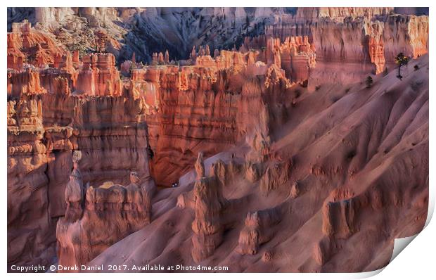Awe Inspiring Hoodoos of Bryce Canyon Print by Derek Daniel