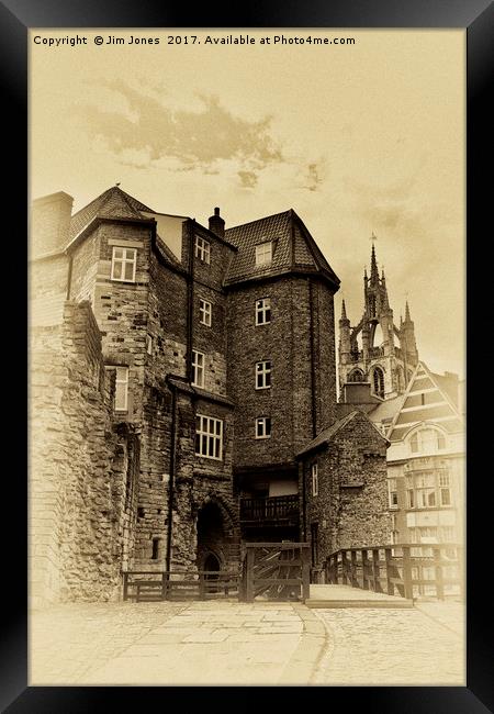 Newcastle's new castle Framed Print by Jim Jones