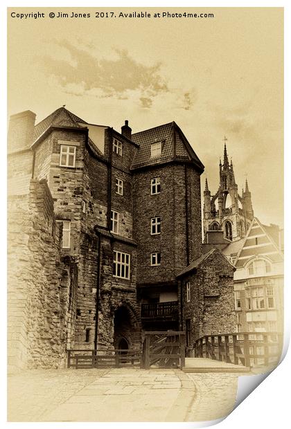 Newcastle's new castle Print by Jim Jones