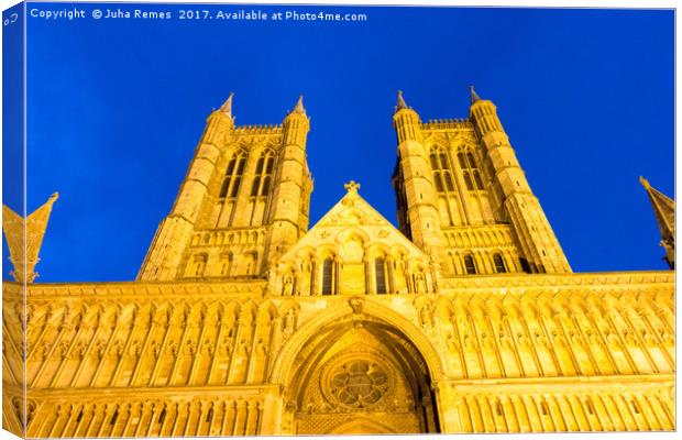 Lincoln Cathedral Canvas Print by Juha Remes