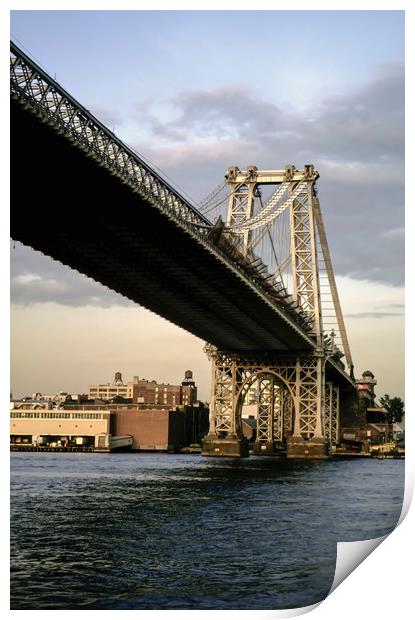 New York Williamsburg Bridge Print by Luc Novovitch
