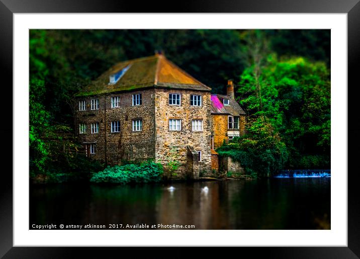 The Old Mill Durham City Framed Mounted Print by Antony Atkinson