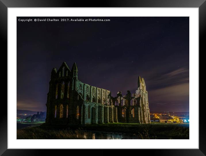 Whitby Abbey Framed Mounted Print by David Charlton