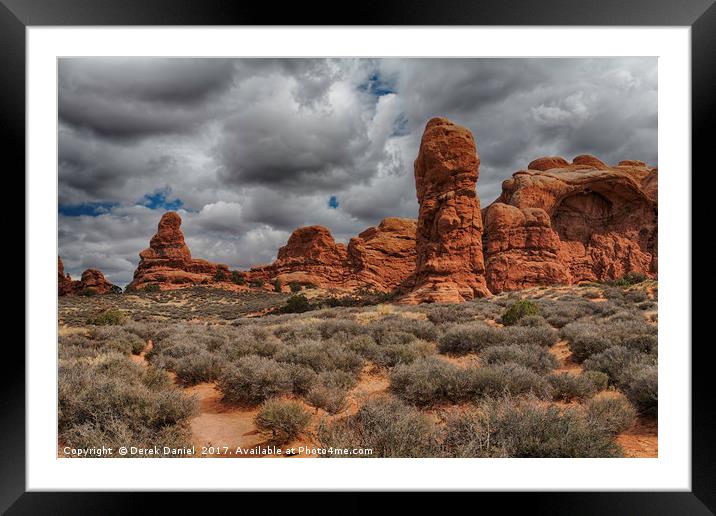 Amazing Sandstone Wonders Framed Mounted Print by Derek Daniel