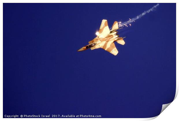 IAF F-15I Fighter jet Print by PhotoStock Israel