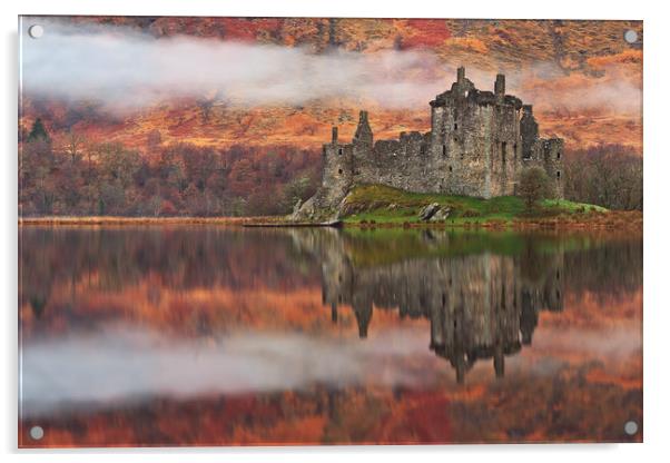 Kilchurn Castle Acrylic by overhoist 