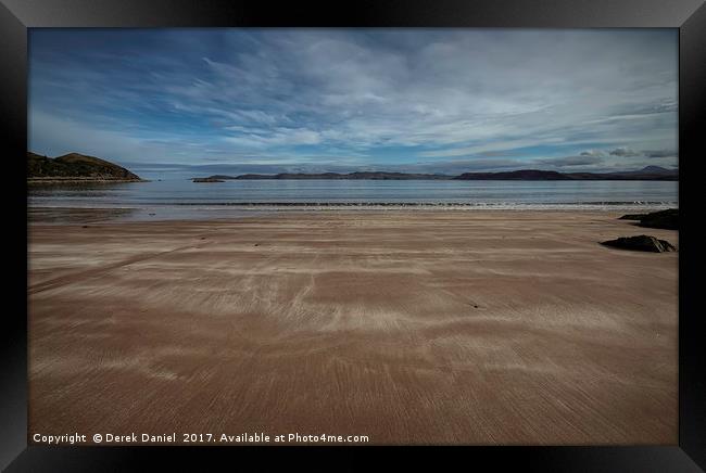 Firemore Sands, Uig, Poolewe Framed Print by Derek Daniel