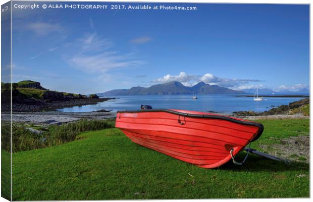 Isle of Rum, Small Isles, Scotland Canvas Print by ALBA PHOTOGRAPHY