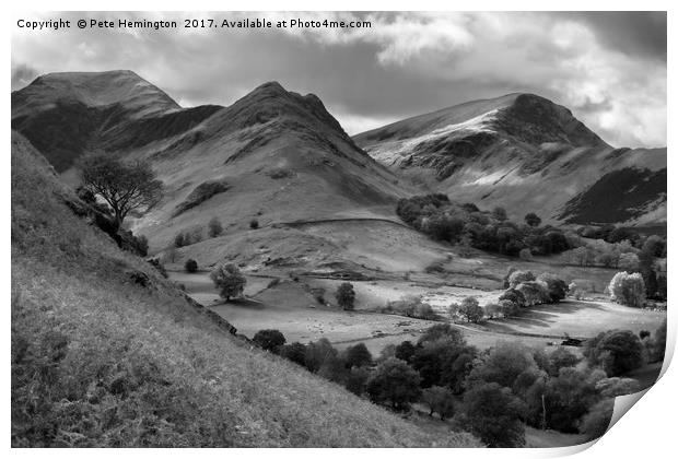 The Newland valley in Cumbria Print by Pete Hemington