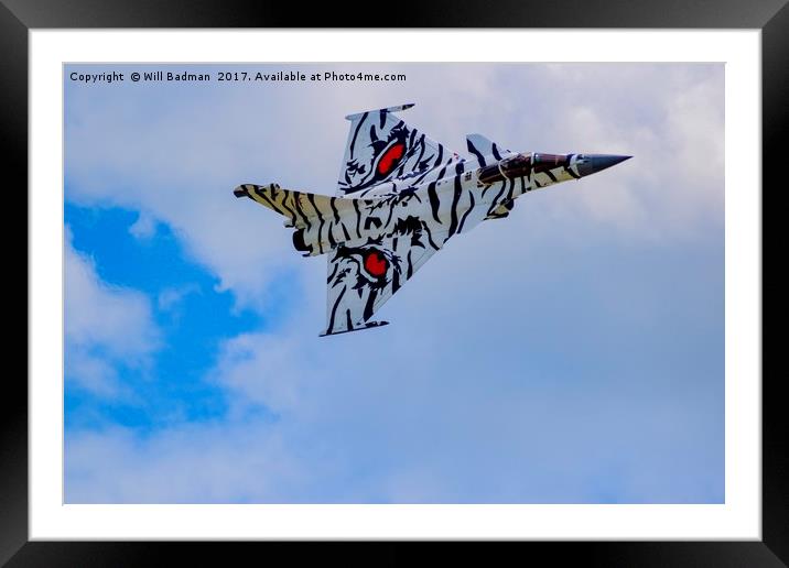 French Rafale Display Team at Yeovilton Airday Framed Mounted Print by Will Badman
