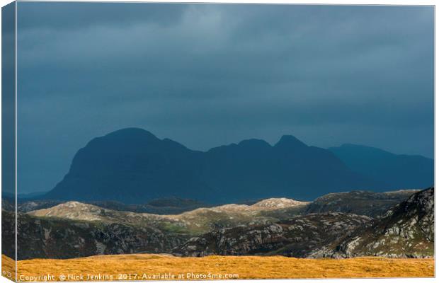 Suilven from the Coigach Peninsula Scotland Canvas Print by Nick Jenkins