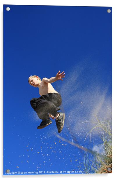 Leap of faith Acrylic by Sean Wareing