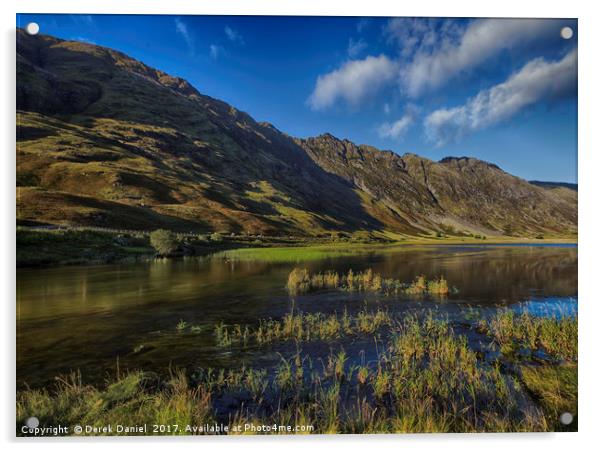 Majestic Reflections of Loch Achtriochtan Acrylic by Derek Daniel