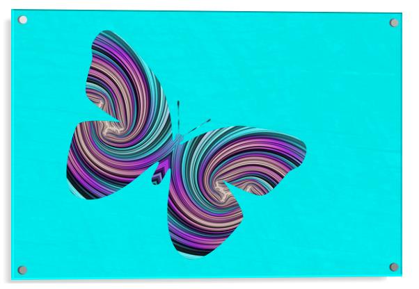 Life Is Like A Butterfly Acrylic by Steve Purnell
