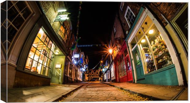 Steep Hill, Lincoln Canvas Print by Andrew Scott