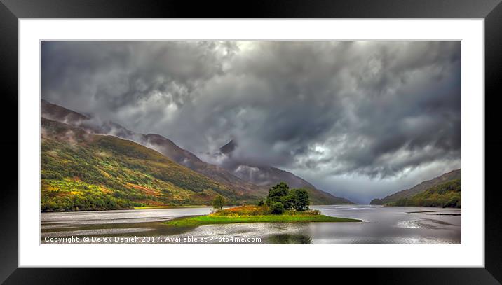 Loch Leven, Glencoe Framed Mounted Print by Derek Daniel