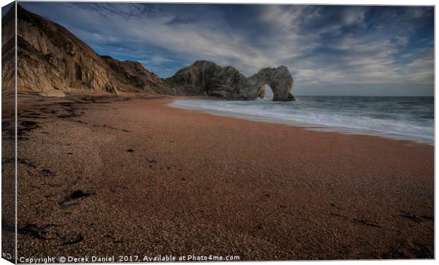 Durdle Dor, Dorset Canvas Print by Derek Daniel