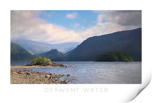 Derwent Water Print by Andrew Roland