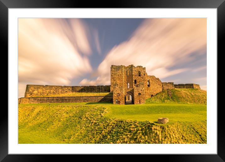 Towering Tynemouth Castle Framed Mounted Print by Naylor's Photography