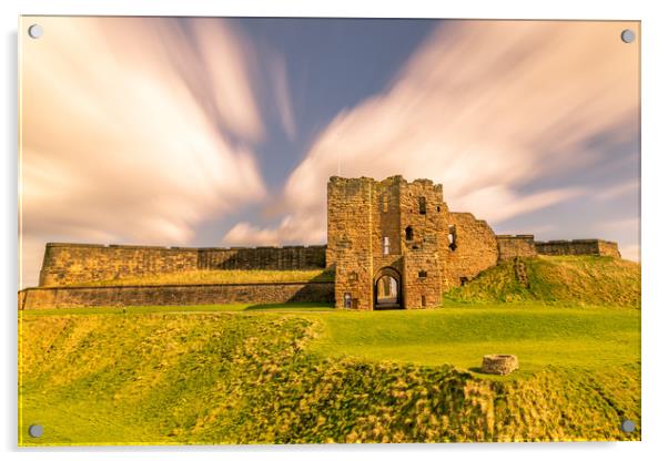 Towering Tynemouth Castle Acrylic by Naylor's Photography