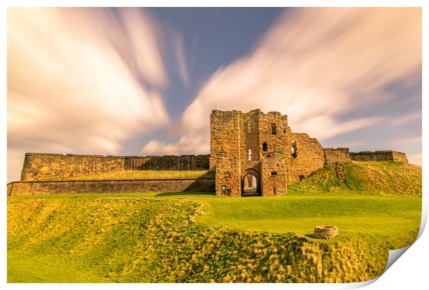 Towering Tynemouth Castle Print by Naylor's Photography