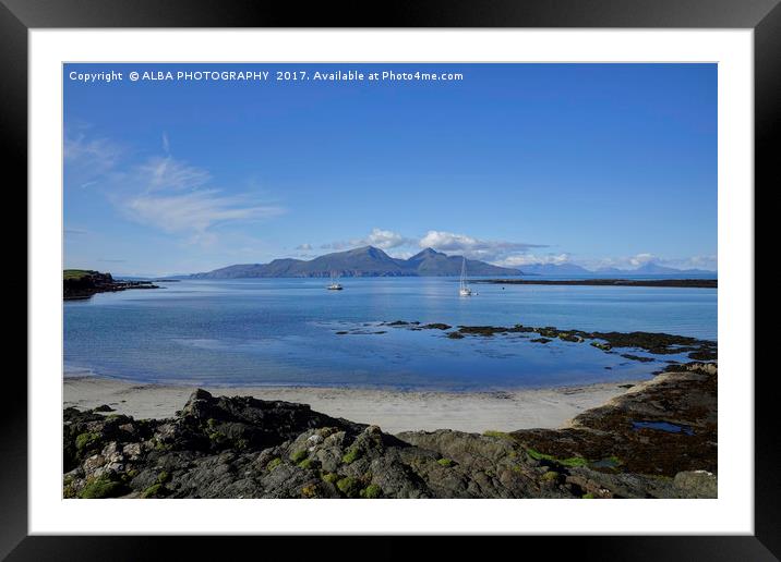 Isle of Rum, Small Isles, Scotland Framed Mounted Print by ALBA PHOTOGRAPHY