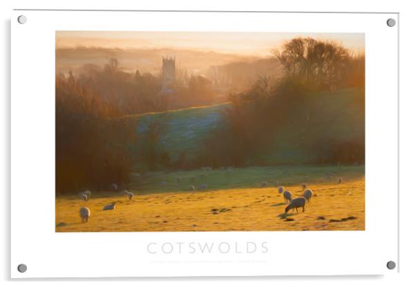 Cotswolds Acrylic by Andrew Roland