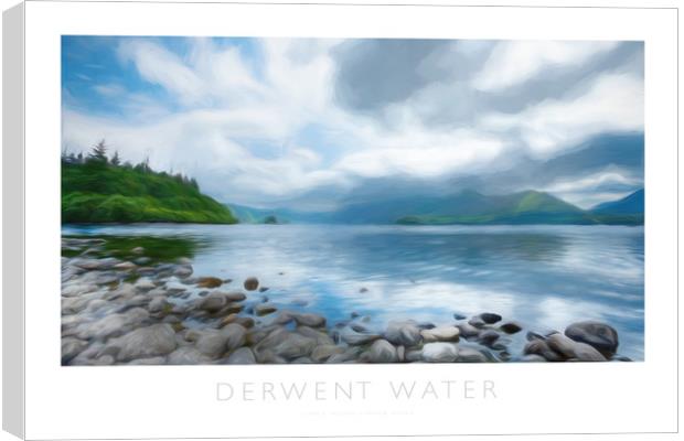 Derwent Water Canvas Print by Andrew Roland