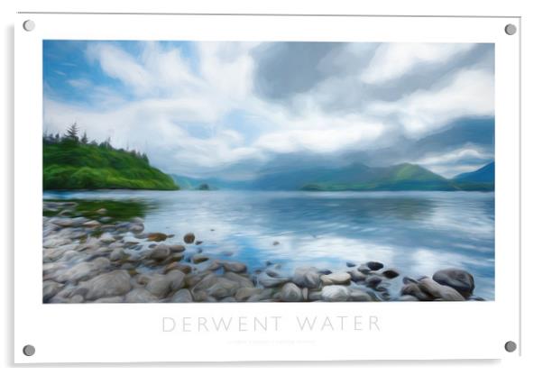 Derwent Water Acrylic by Andrew Roland