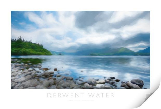Derwent Water Print by Andrew Roland