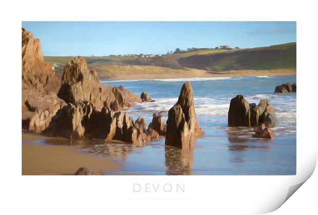 Devon Print by Andrew Roland
