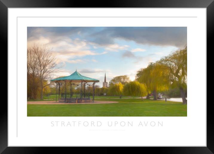 Stratford upon Avon Framed Mounted Print by Andrew Roland