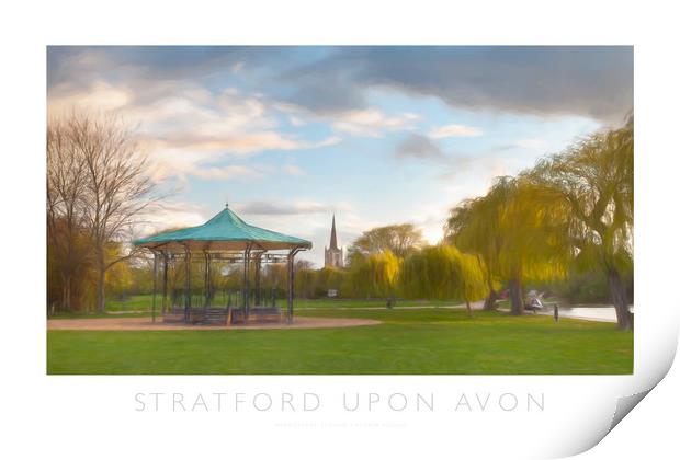 Stratford upon Avon Print by Andrew Roland