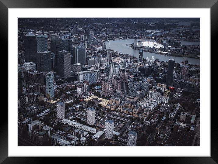 London Canary Wharf Framed Mounted Print by Adam Payne