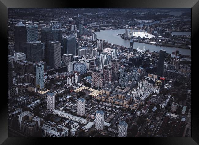 London Canary Wharf Framed Print by Adam Payne