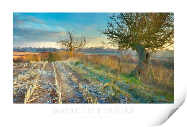Worcestershire Print by Andrew Roland
