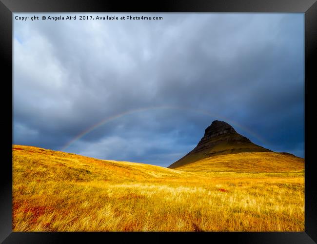 Over the Rainbow.  Framed Print by Angela Aird