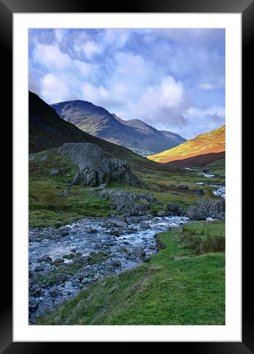 Honister Pass Lake District Framed Mounted Print by Jacqi Elmslie