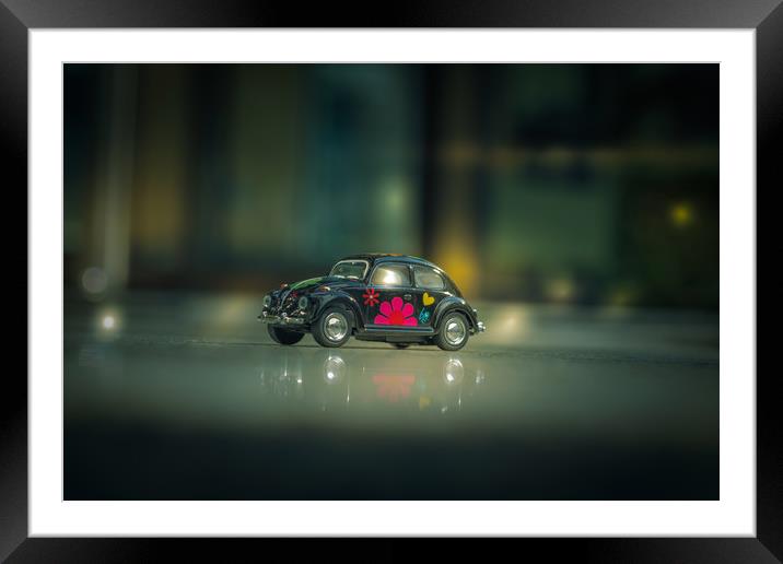 VW Beetle Framed Mounted Print by Dagmar Giers