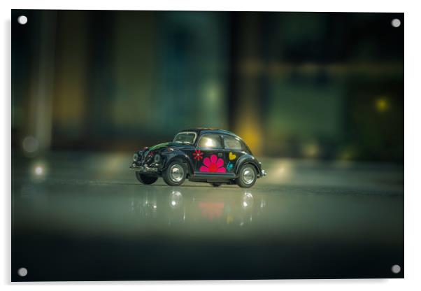 VW Beetle Acrylic by Dagmar Giers