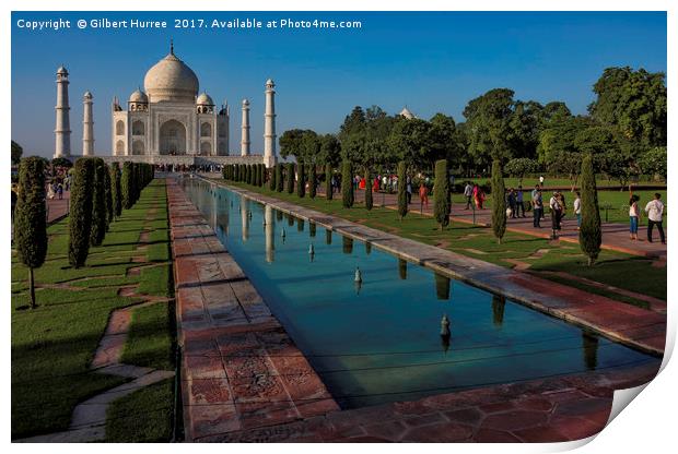 The Taj Mahal: Symbol of Undying Love Print by Gilbert Hurree