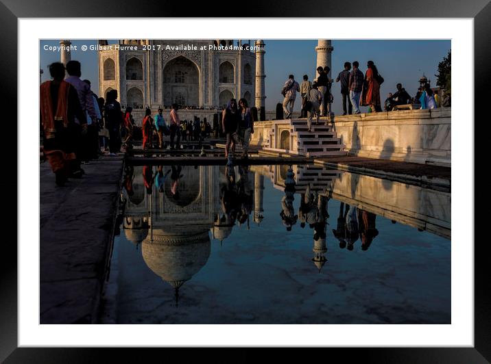 The Taj Mahal: Reflections of Eternal Love Framed Mounted Print by Gilbert Hurree