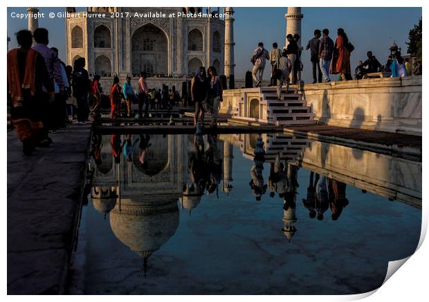 The Taj Mahal: Reflections of Eternal Love Print by Gilbert Hurree