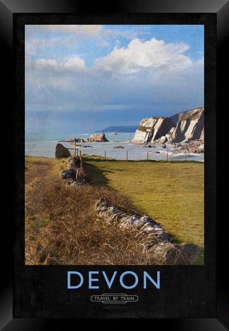 Devon Framed Print by Andrew Roland
