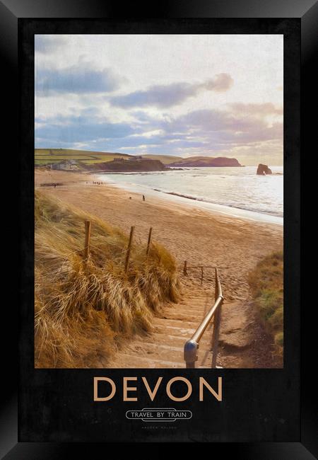 Devon Framed Print by Andrew Roland