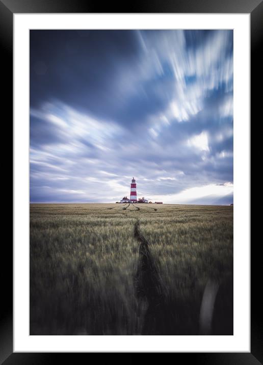 Happisburgh Lighthouse Framed Mounted Print by Adam Payne